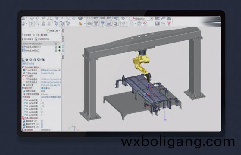三維機器人激光(guang)切割機,三(san)維激光切割機,3D激光切(qie)割機,離線編程輭件