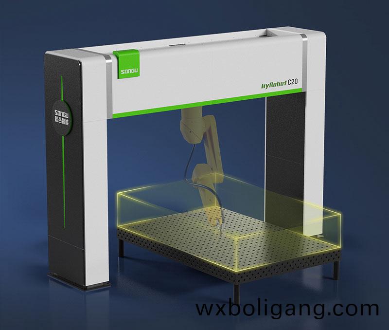 三維機器人激光切割(ge)機,三維激光切割機,3D激光切割機,工件擺放0難度