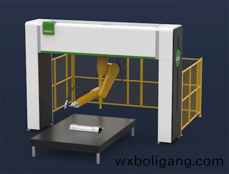 三(san)維機(ji)器人激光切割機,三維激光切(qie)割機,3D激光切割機(ji),高速高精性能之冠